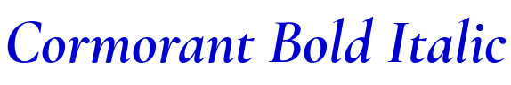 Cormorant Bold Italic الخط